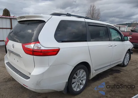 2015 Toyota Sienna Limited 7 Passenger/Limited Premium 7 Passenger/Xle 7 Passenger/Xle Premium 7 Passenger z USA, uszkodzony, nr VIN 0005TDDK3DC1FS110